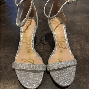 Sam Edelman Glittering Silver Heels